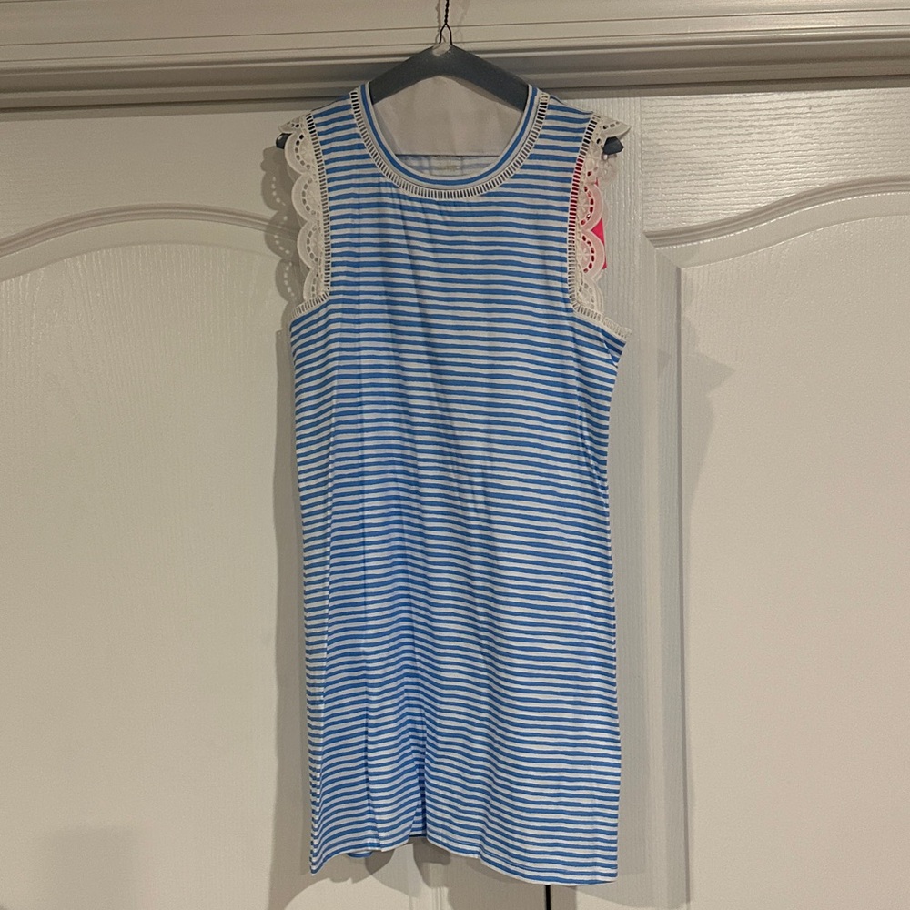 Lilly Pulitzer Blue/White Stripe Dress Size M